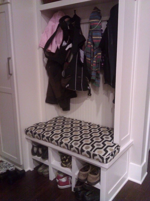 Notched Mudroom Bench Cushion Custom. 41 x by CustomSewingbyCathy