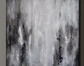 Midnight Shadow - 30 x 30 - Abstract Acrylic Painting - Contemporary - Urban Feel