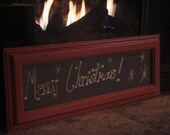Chalkboard, MAGNETIC, Vintage, Red-Distressed (8 1/4 x 23 1/4 inches) Perfect for Christmas or Valentine's Day