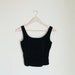 VTG Dark Blue Velvet Crop Top