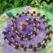 Mala Beads, Handmade Rose Petal Beads with Rudraksha Guru Bead