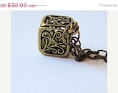 Gemstone Treasure Locket Necklace / Victorian Inspired / Birthstone Necklace / Anniversary Gift / Graduation Necklace