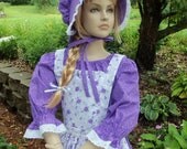 Girls Pioneer Prairie Colonial Dress Costume Choose Your Size