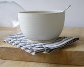 Made to order - Set of four large pottery soup bowls choose your colour