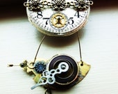 Elegant Steampunk Airship pin