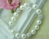 TOTALLY WORTH IT - White Pearls Beautifully Enhanced With Clear Crystal