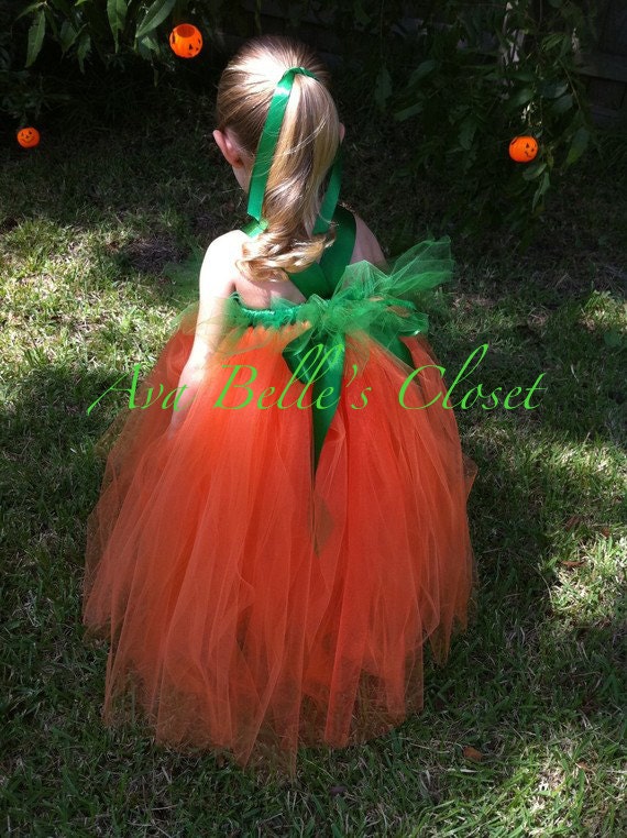 Little Pumpkin Tutu Halloween Costume 12m to 5T