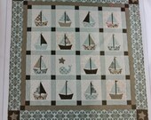 Cape Cod Baby Quilt Pattern By Bunny Hill Sailboats Whale Nautical Ann Sutton