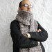 Free SHIPPING Milky Brown Wool Big Extra Long Scarf Perfect Gift Under 75 For Men Dady Boy Friend Friend Fathers Day gift Gift
