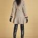 Charming wool coat with Flared Hem Detail (424)