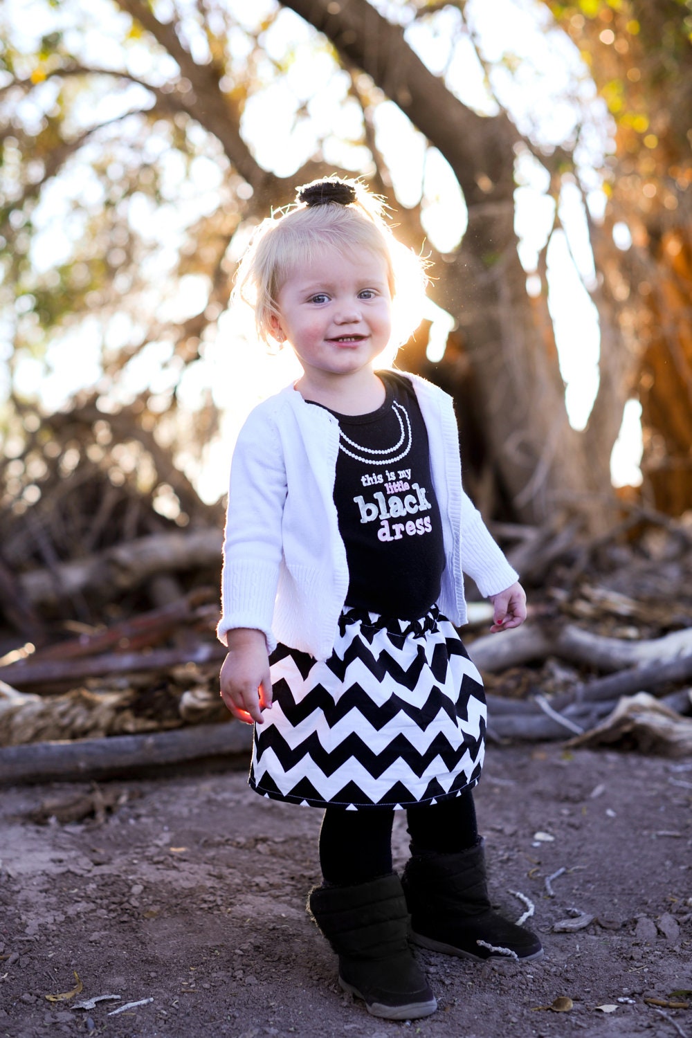 ON SALE Girls Twirly Chevron Skirt