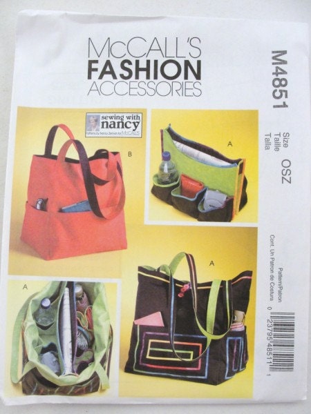 McCalls pattern 4851 totes pattern