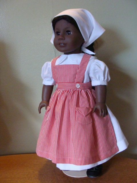 Candy striper outfit for 18 inch doll