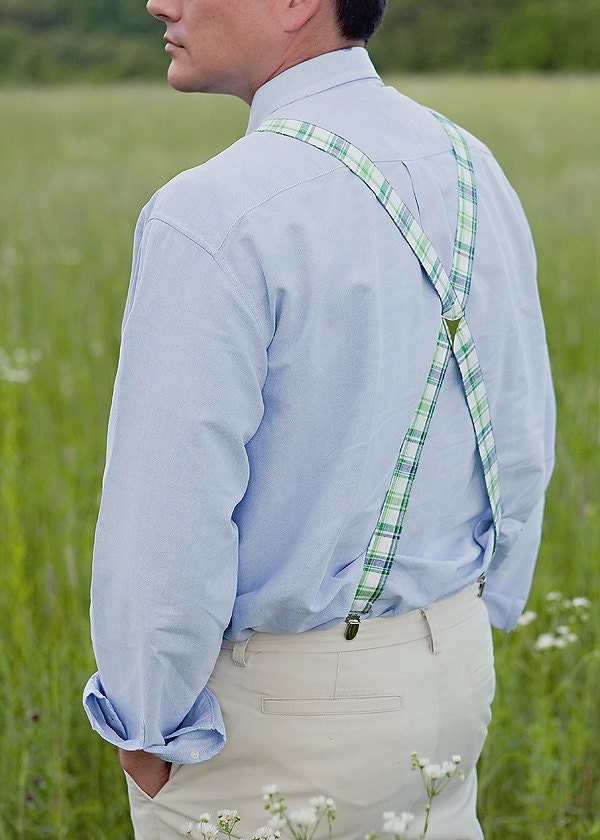 The Beau-  bow tie or necktie and suspender set for men- choose ANY print in our shop