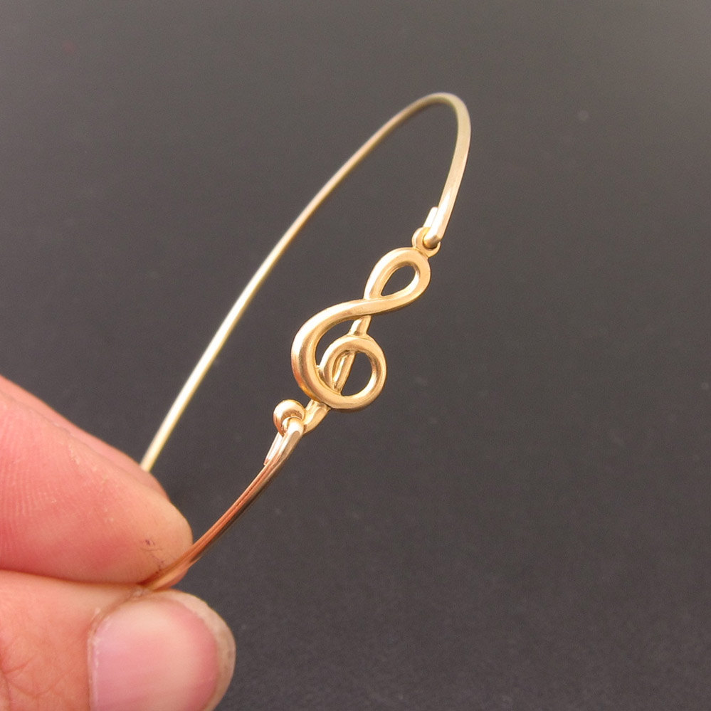 Music Bracelet, Music Jewelry, G-Clef Bracelet, Treble Clef Bracelet, Treble Clef Jewelry, Music Lover, Gift for Musician, Musical Jewelry
