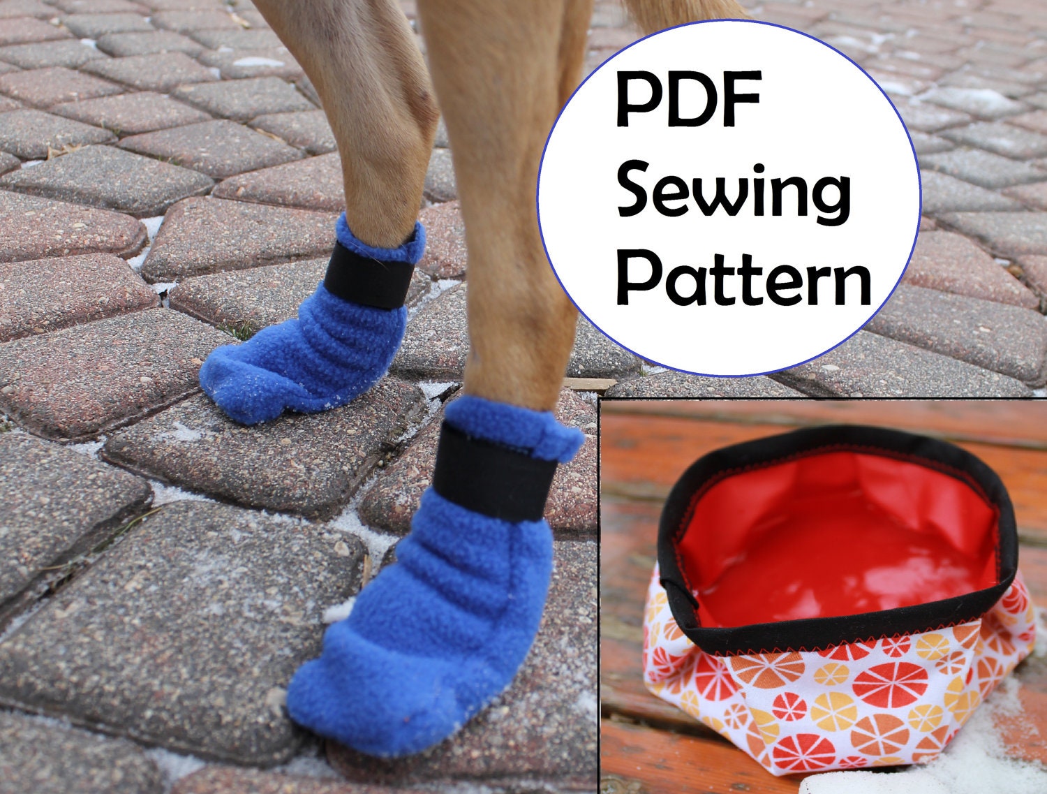 items-similar-to-dog-boots-and-collapsible-water-bowl-pdf-sewing