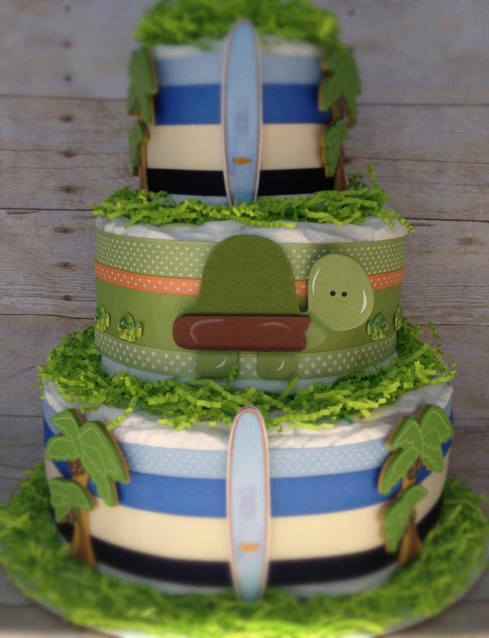 Sea and Sand Diaper Cake