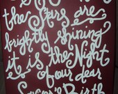 Hand Painted 16"x20" Subway Art ANY quote, song lyrics, scripture