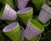Polka Dot Flower Pot Wedding Favors