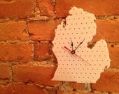 Laser Cut Michigan Wall Clock