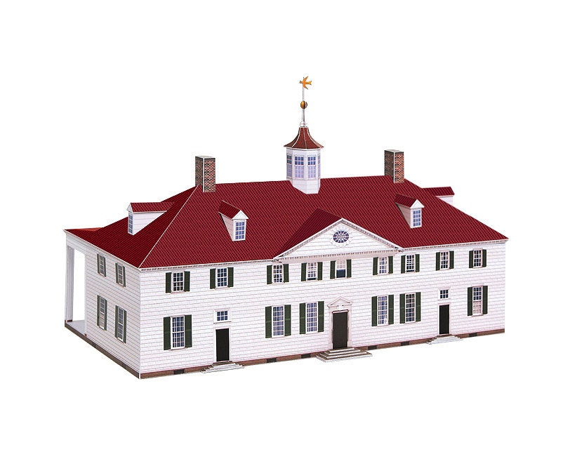 Mount Vernon Paper Model (KIT)