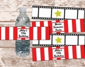 PRINTABLE PDF Hollywood Movie Party Theme Water Bottle Label Wrappers Il_170x135