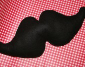 Giant Plush Moustache Cushion/Pillow Movember Felt Toy Man Black, Ginger or Brown