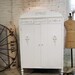 Painted Cottage Chic Shabby White Vintage Armoire AM257