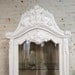 RESERVED for ALEXANDRA Painted Cottage Chic Shabby White French China Cabinet CC365