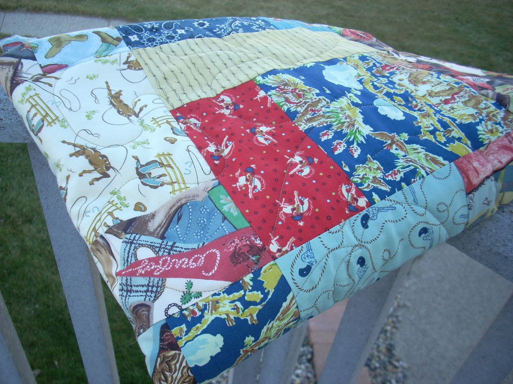 cowboy up quilt - FREE SHIPPING