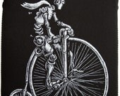 Tablet Sleeve. Bike Robot  Black, art by Emek