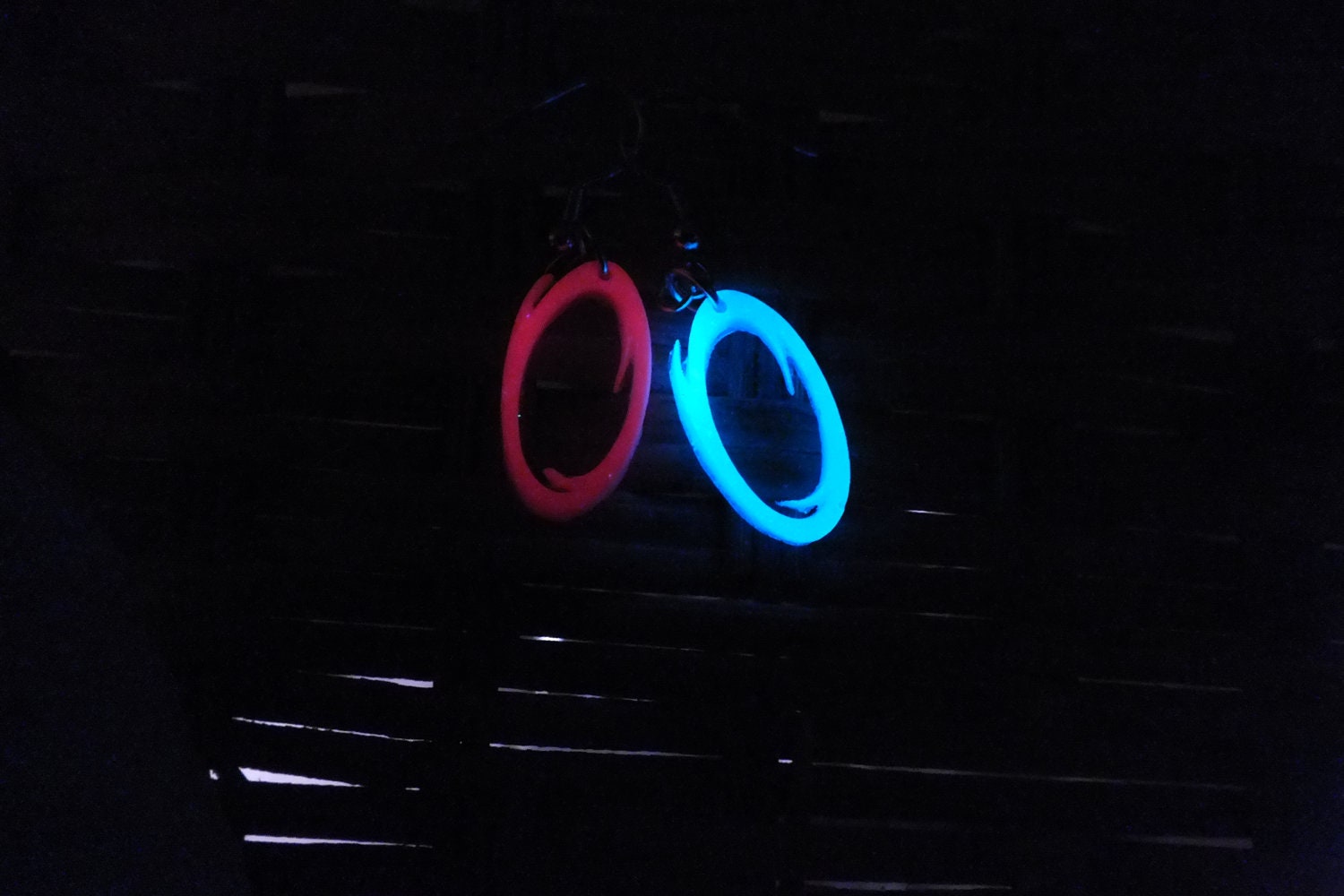 Portal Inspired Glow In The Dark Portals Earrings