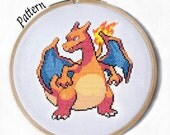 Charizard Cross stitch pattern