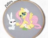 Fluttershy & Angel 2 Cross stitch patterns My Little Pony