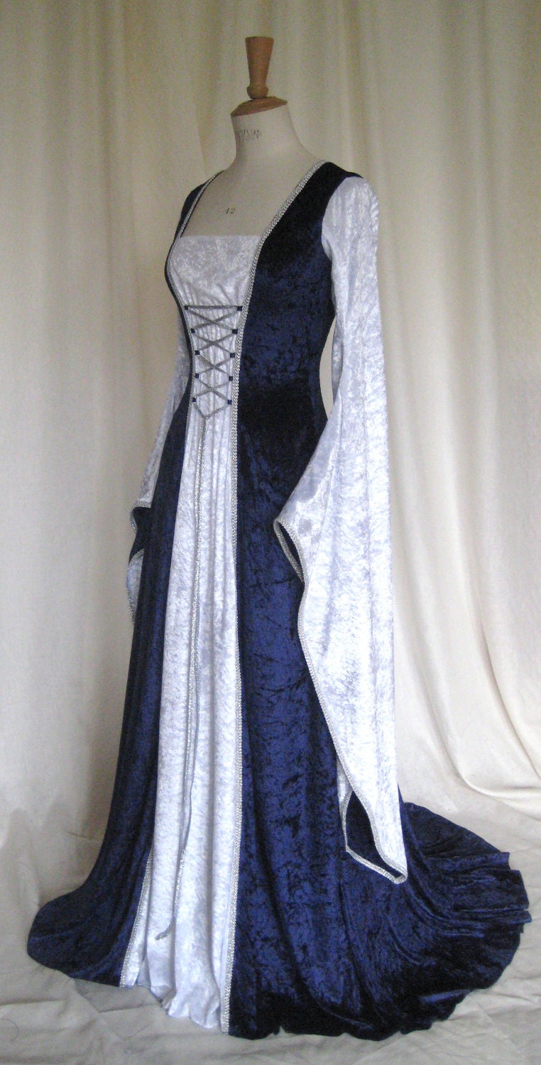 Erin, a Medieval, Gothic, Renaissance, Larp, Pagan, Pre-Raphaelite Custom Made Wedding Gown
