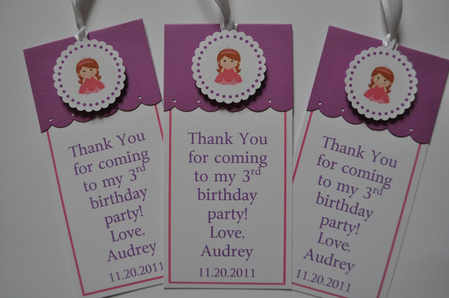 Princess Themed  Bookmark Party Favors Set of 12