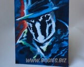 Rorschach Original Acrylic Painting, Super Hero Series