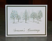 Set of 4 Handmade Christmas Cards - Stampin Up LOVELY AS A TREE