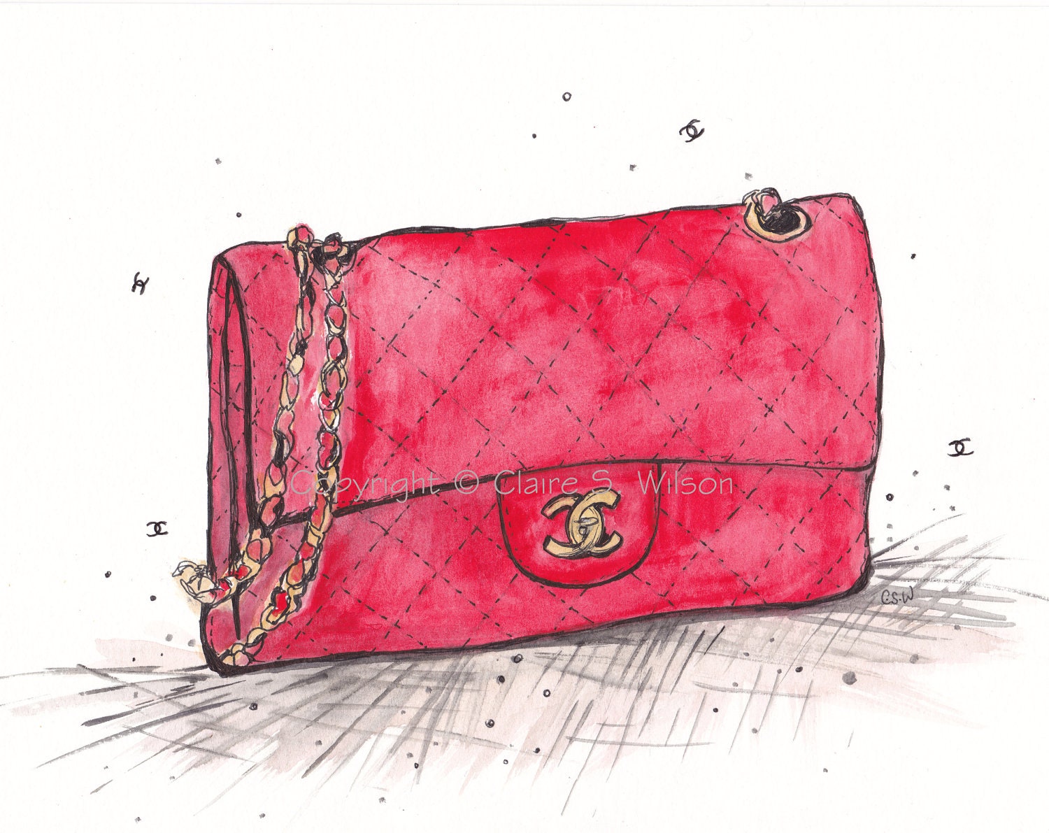 red chanel bags