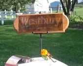 Copper Sign Wedding or Anniversary  customize names, date beautiful fired patina