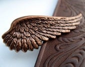 Copper Wing Tie Clip - Steampunk Era - Unique Accessory - Bird Wing Tie Clip