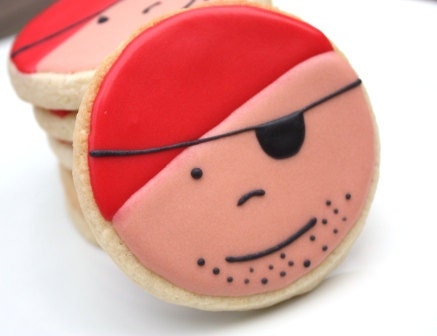 One dozen Yummy Delicious Cookies - Pirate Cookies