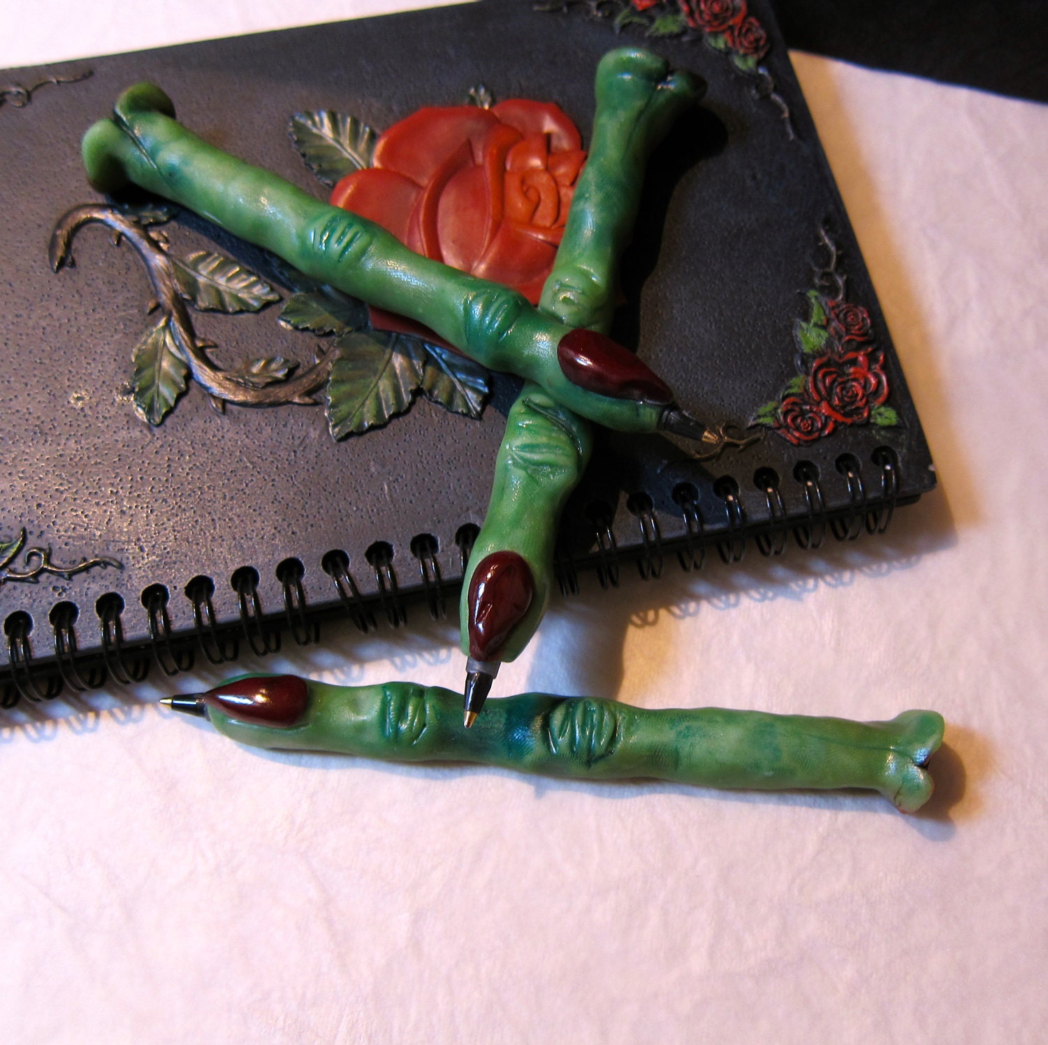 Ink Pen Halloween Decor Creepy Witch Finger --great teachers gift