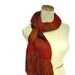 Orange Hand Knit Scarf