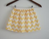 Yellow Chevron Skirt  -  Sizes 12m, 18m, 2T, 3T, 4T and 5T