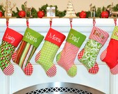 CHRISTMAS STOCKINGS 12 styles to Choose from....  Embroidered.... Personalized...Monogrammed Get a head start for 2013