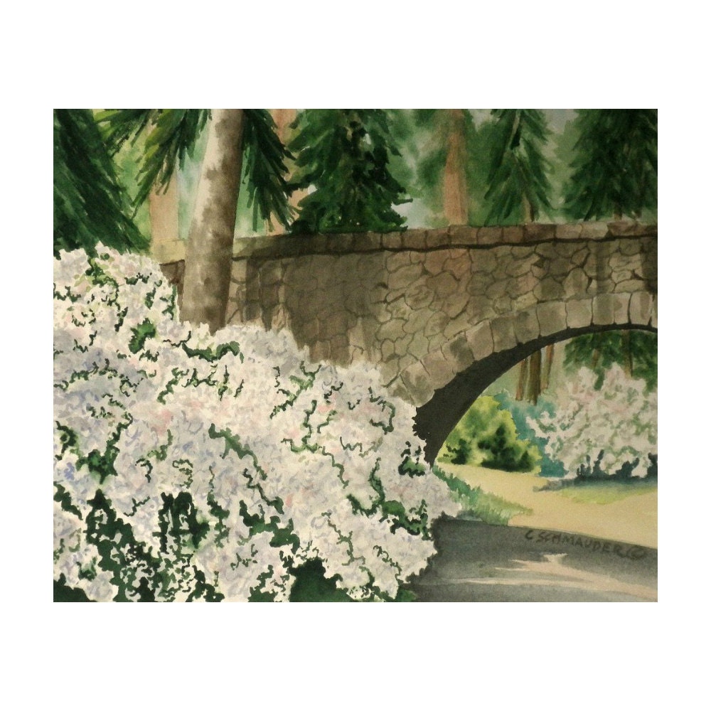 Bridge at Manito Park - Limited Edition Giclee