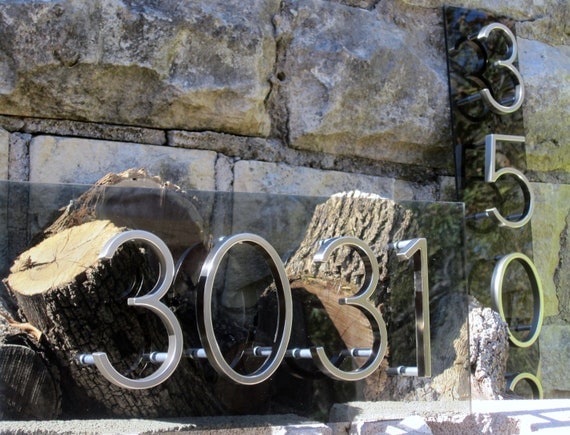 ModPlexi Address Plaque for 5 House Numbers