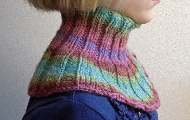 Knitting PATTERN - warm childrens cowl