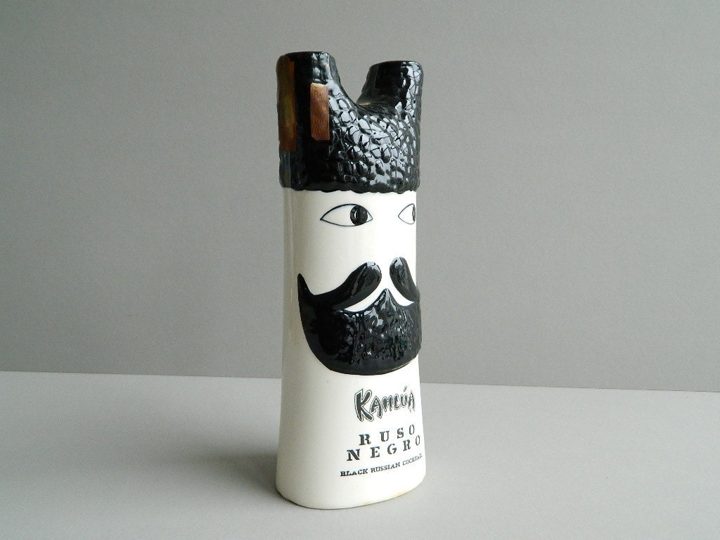 SALE:  Black Russian Kahlua Ruso Negro Decanter
